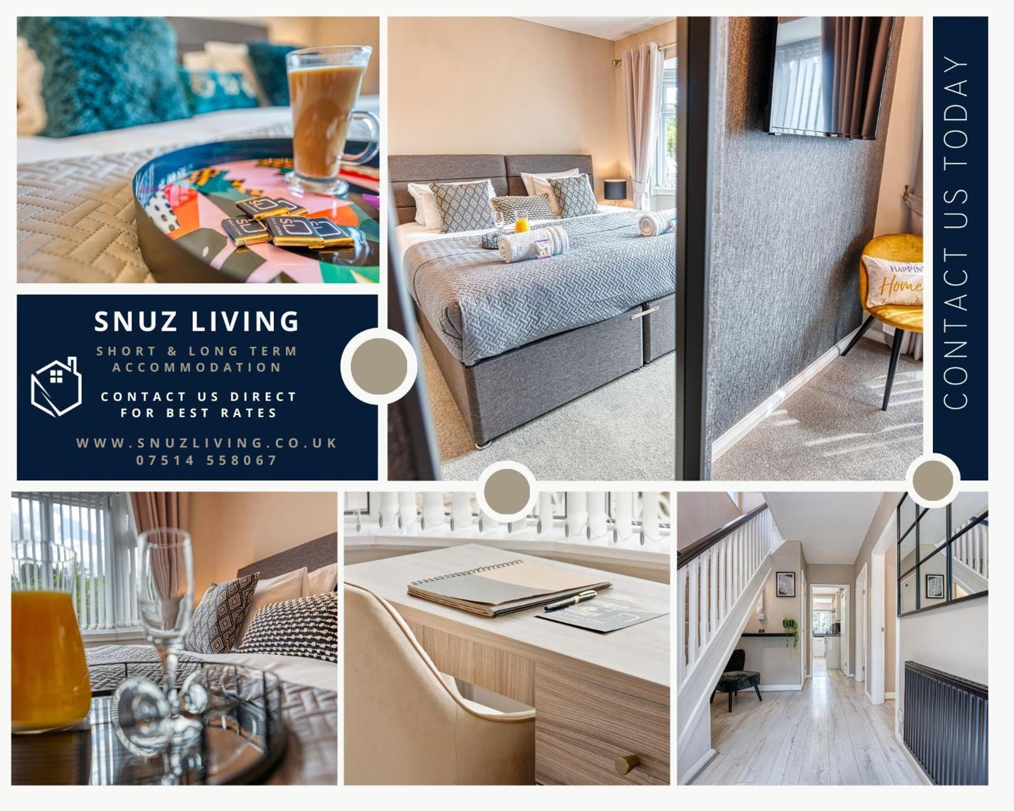 Elegant 5 Bed House - Sleeps 9, Central Solihull, Nec, Jlr, Hs2, Resorts World, Airport Business And Leisure Stays, חדר תמונה